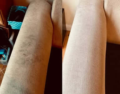 Eco Upholstery Cleaning before and after
